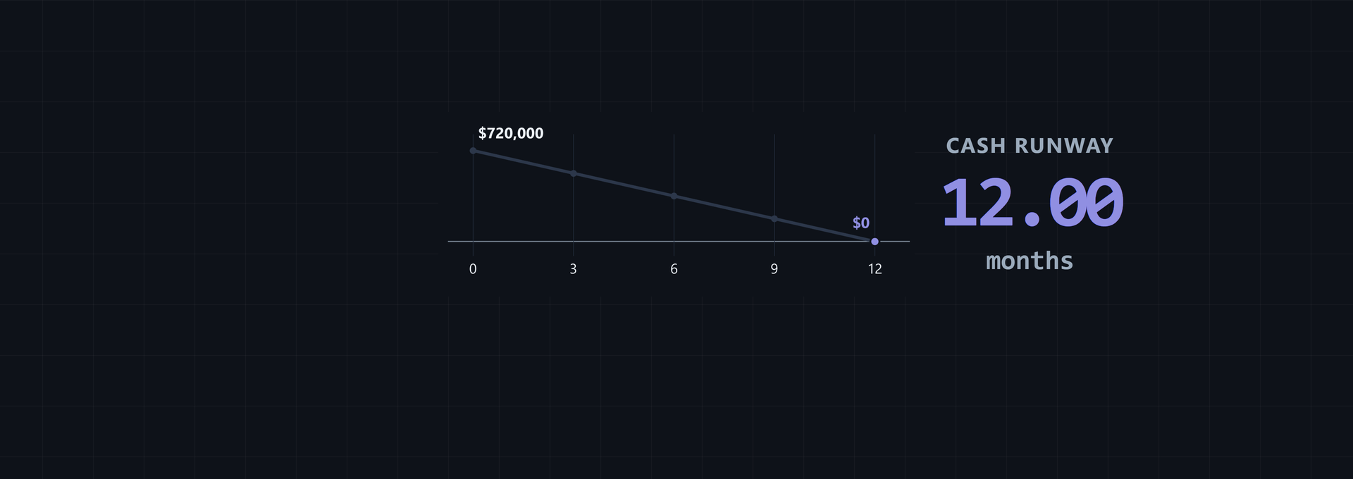 Seed Stage Burn Example: Gross, Net & Runway