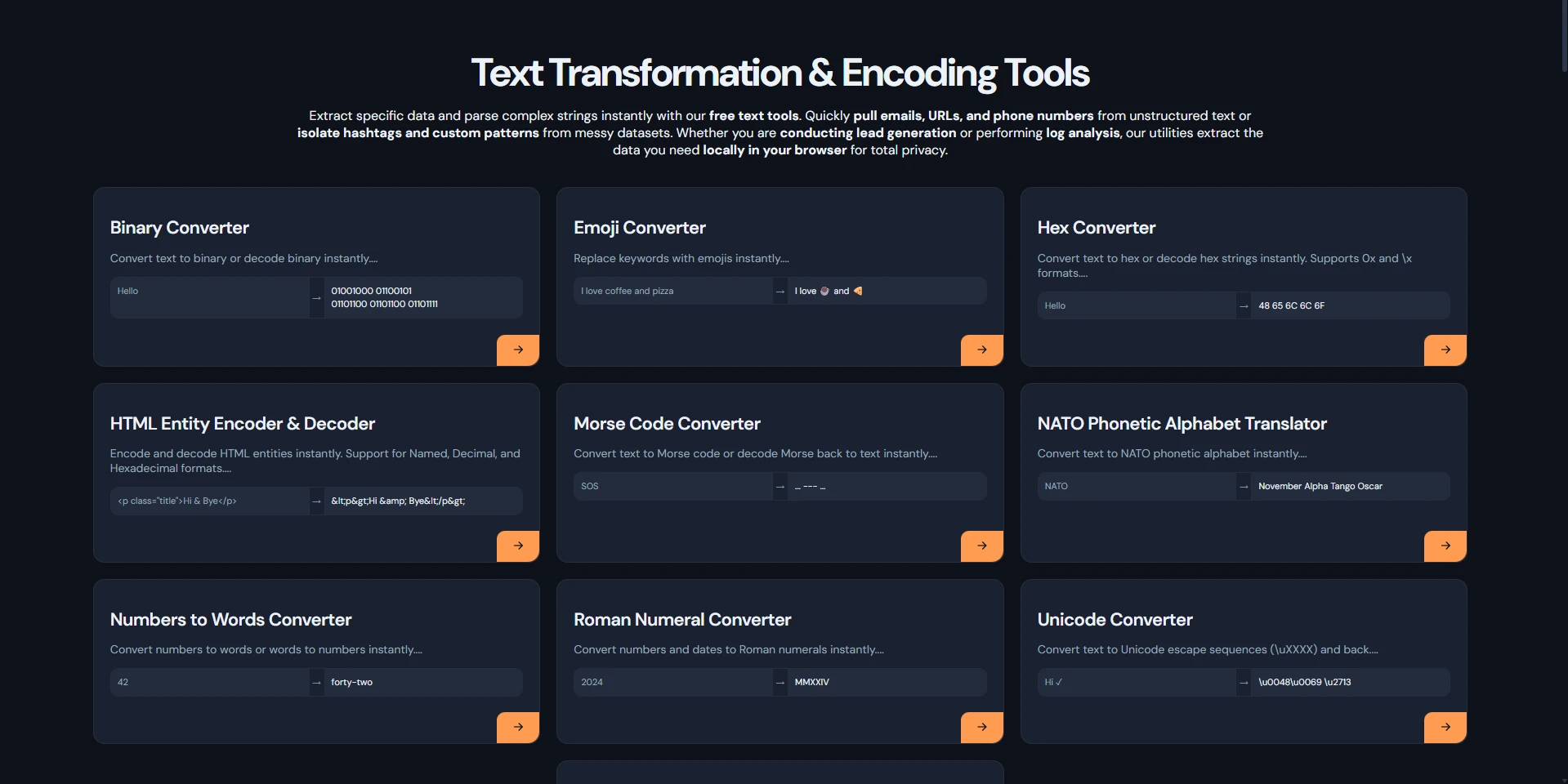 Text Transformation Tools | Encode, Convert & Decode